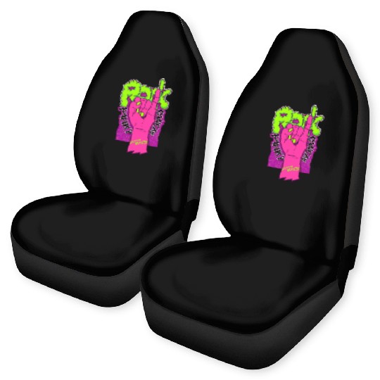Rock hand pink Car Seat Covers