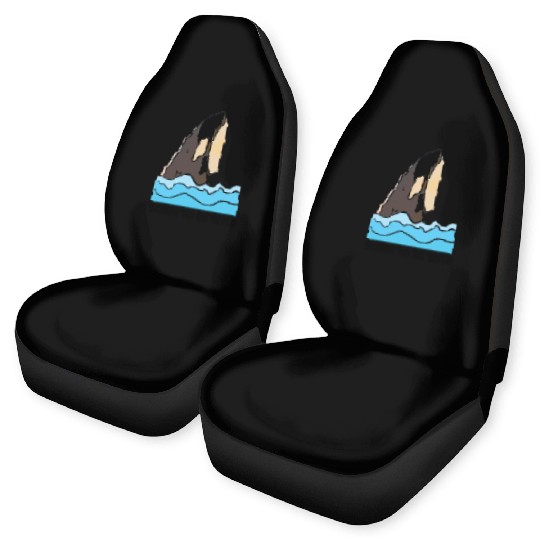 Born to Be Wild: Playful Orca Design Car Seat Covers