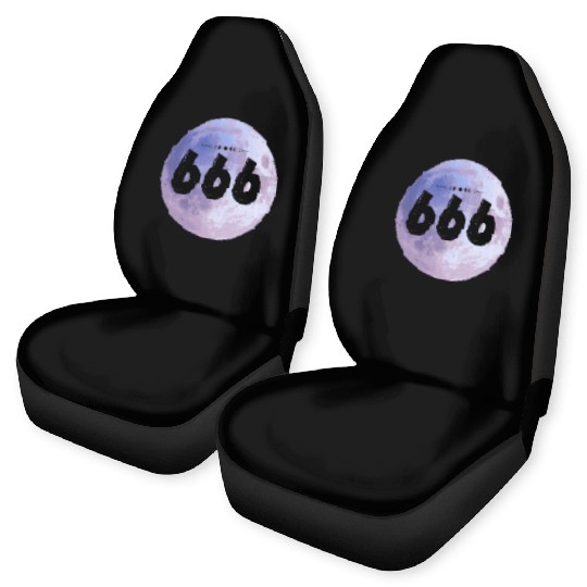 Purple Moon Angel Numbers 666 Car Seat Covers