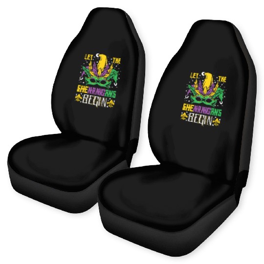 Mardi Gras Let The Shenanigans Begin Car Seat Covers