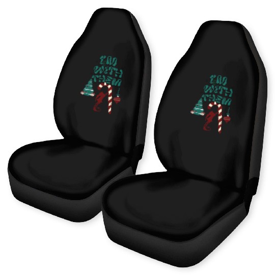"Im with them" Christmas Elf design 2 Car Seat Covers