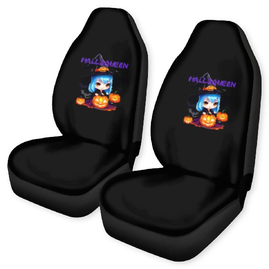 Hallo Light Blue Witch Car Seat Covers