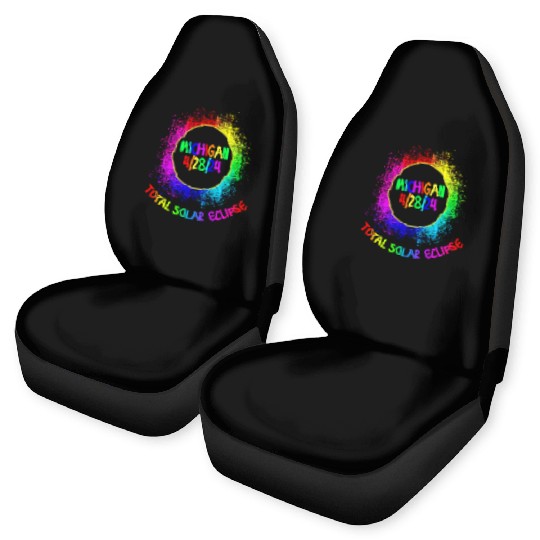 Total Solar Eclipse Michigan 4/28/24 Kids Eclipse Car Seat Covers