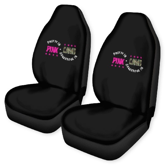 Hunting Car Seat Covers, Pretty In Pink Dangerous In Camo