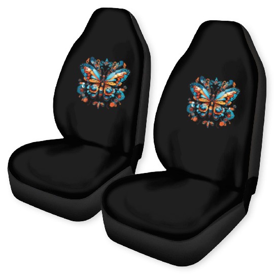 Aztec Butterfly Rainbow Butterfly Women’s Car Seat Covers