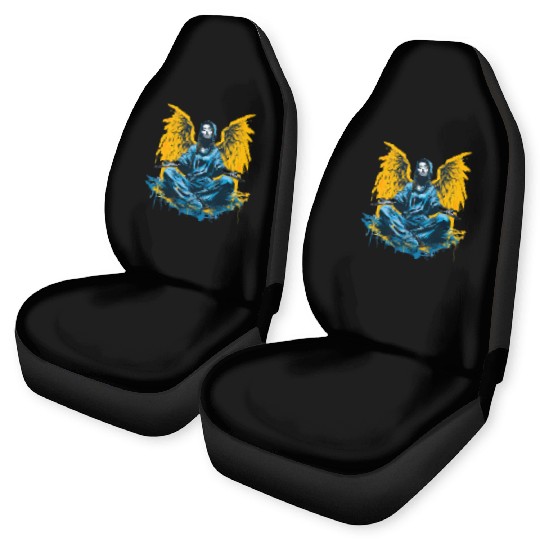 Woman with Angel Wings Angel Esoteric Wings Car Seat Covers