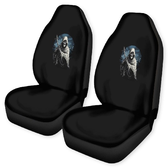 Spooky Halloween Grim Reaper Car Seat Covers