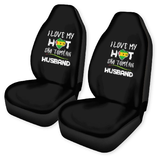 São Toméan Husband Proud Wife Car Seat Covers