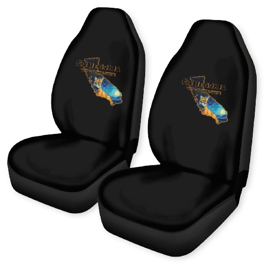 California Wildlife - mountain lion Car Seat Covers