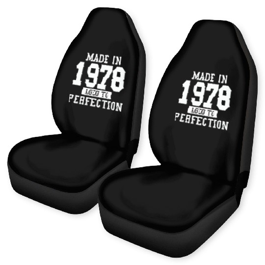 MADE IN 1978 AGE TO PERFECTION Car Seat Covers