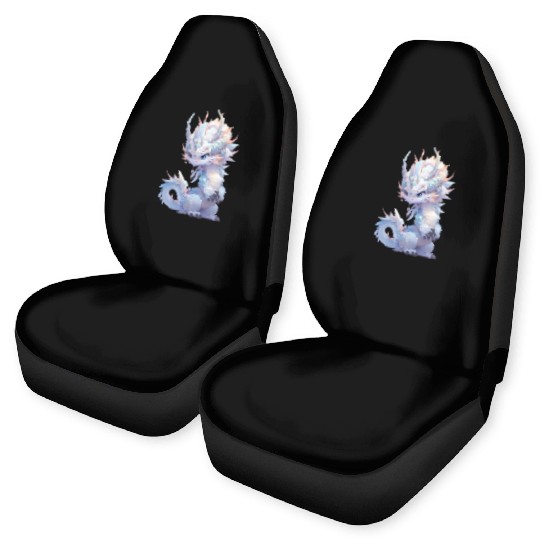 Chibi storybook dragon Car Seat Covers