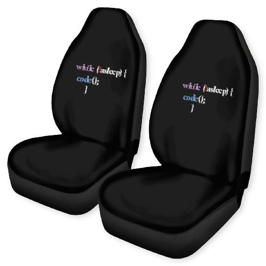 Programming Code Computer Science Funny Programmer Car Seat Covers