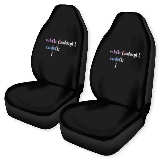 Programming Code Computer Science Funny Programmer Car Seat Covers