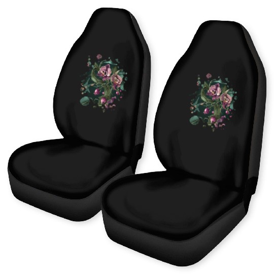 Orchid Inspired Flower Plant Lover Funny Gardening Car Seat Covers