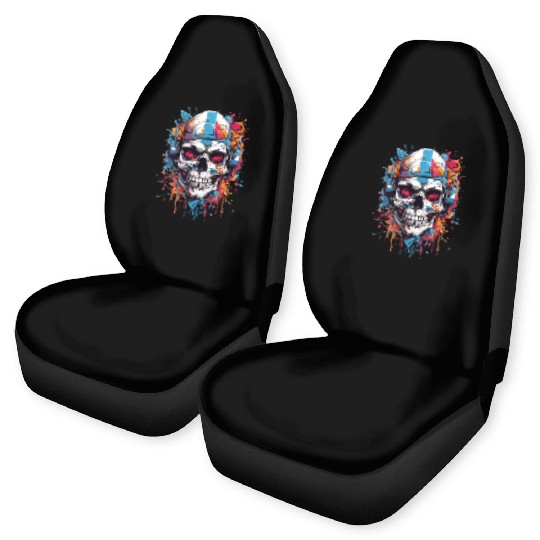 Skull Givin' Raspberry Dk Car Seat Covers