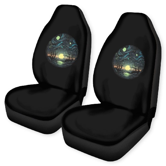 the Magic of Glow-in-the-Dark Art Car Seat Covers