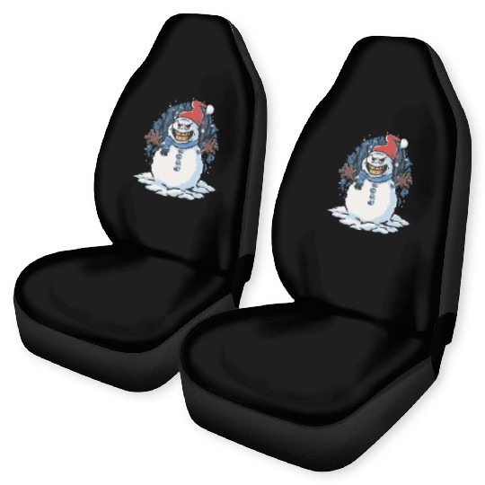 frosty snowman creepy Car Seat Covers