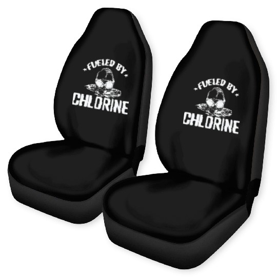 Fueled by Chlorine Swim Sport Training Car Seat Covers