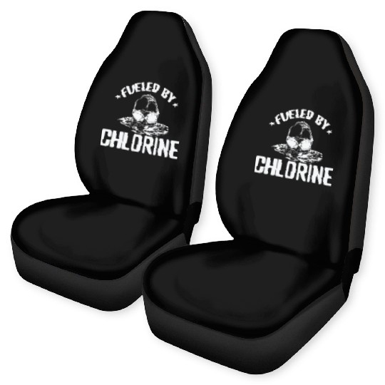 Fueled by Chlorine Swim Sport Training Car Seat Covers