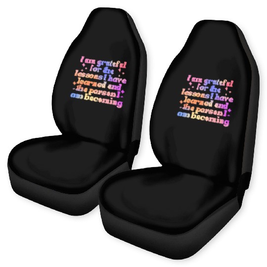 Gratitude Saying I Am Grateful Car Seat Covers