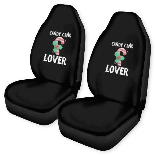 Candy Cane Lover Christmas Peppermint Candy Canes Car Seat Covers