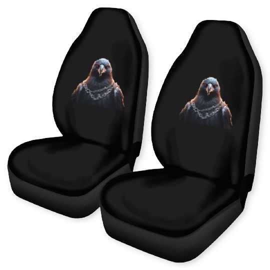 Eagle Caged Thunder: A Heavy Metal Eddie Car Seat Covers