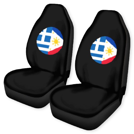 Greek Filipino flags Car Seat Covers
