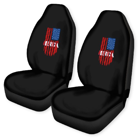 American Flag Merica Car Seat Covers