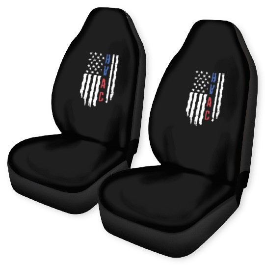 HVAC Technician US American Flag HVAC Mechanic Car Seat Covers