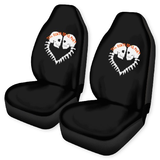 Skulls Till Death Do Us Part Heart © Car Seat Covers