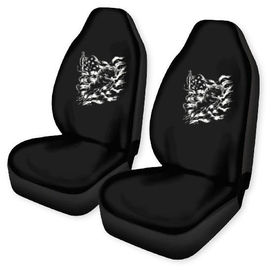 Rodeo Bull Riding Livestock Show Farmer Cattle Car Seat Covers