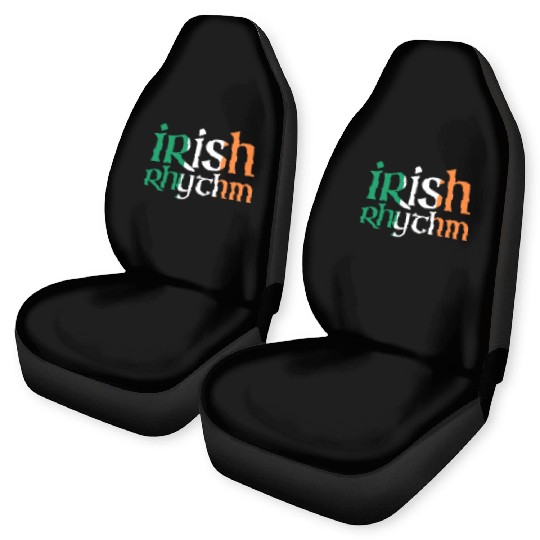 Irish Rhythm - Irish Flag - Irish Dance Car Seat Covers
