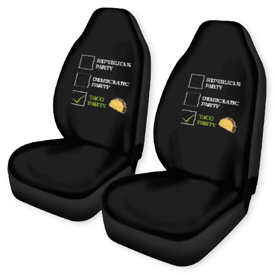 Taco Party Tex-Mex Food US Election 2024 Foodie Car Seat Covers