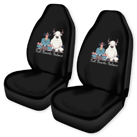 Rodeo Bull Riding Livestock Show Farmer Cattle Car Seat Covers