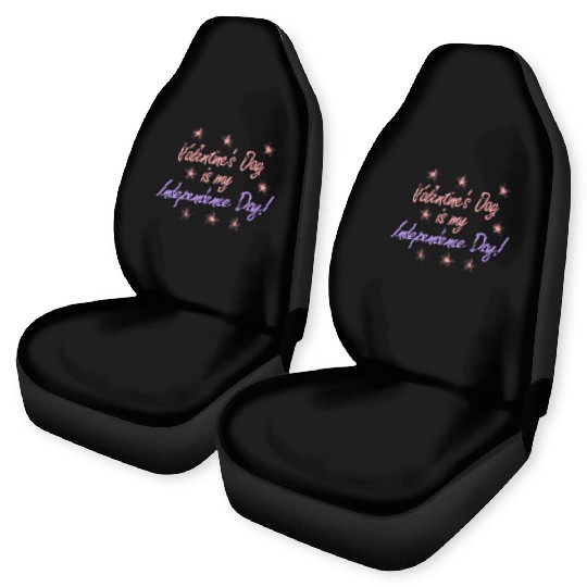 Single Alone Lonely valentine's day joke Car Seat Covers