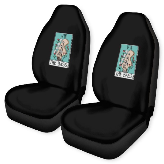 Bass Guitar Tarot Card Funny - Rock and Roll Car Seat Covers