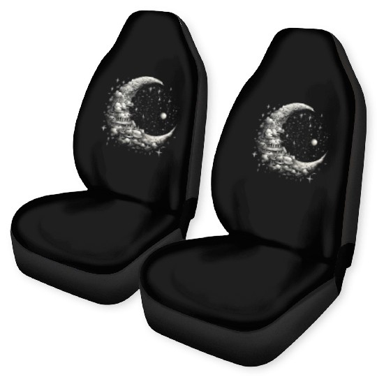 Cool Full Moon - Solar Eclipse, Moon Phases Total Car Seat Covers