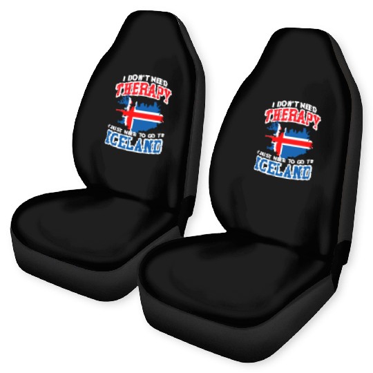 Iceland Flag Embrace The Northern Lights Design Car Seat Covers