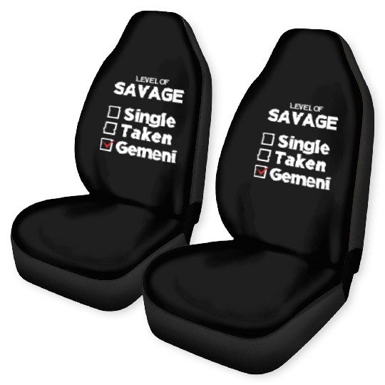 Zodiac Single Taken Gemini Car Seat Covers