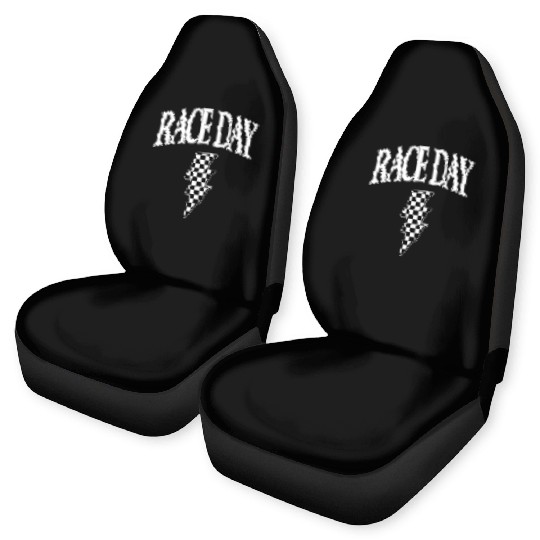 Race Day Checkered Car Seat Covers
