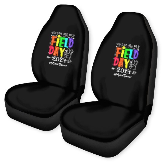 I'm Just Here For Field Day 2024 Math Teacher Car Seat Covers