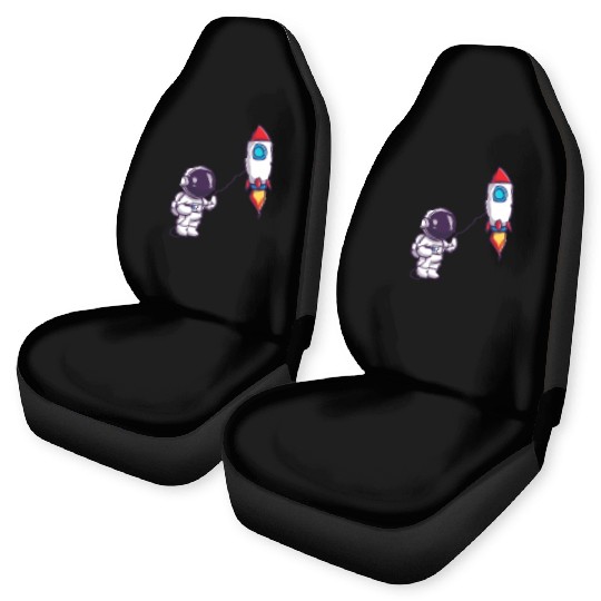 play with rocket balloon Car Seat Covers