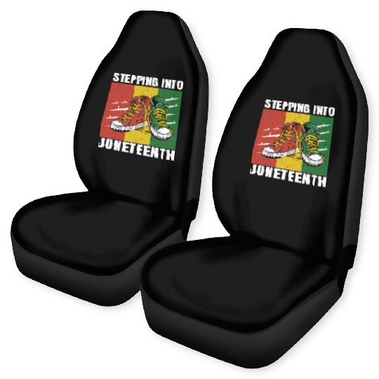 Stepping Into Juneteenth 2024 Afro American Car Seat Covers