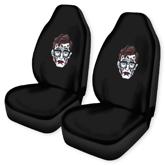 Nerdy Nerd Sad Clown Face Car Seat Covers