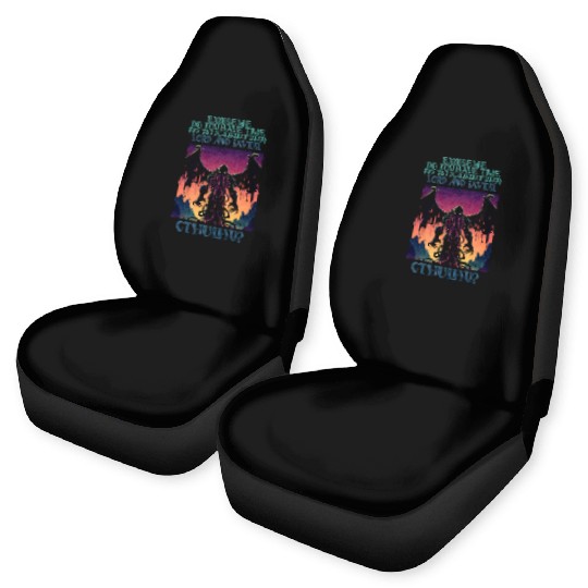Lord & Savior Cthulhu Cult Lovecraft Necronomicon Car Seat Covers