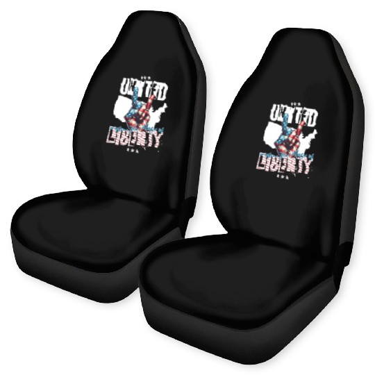 UNITED UNDER THE FLAG OF LIBERTY Car Seat Covers