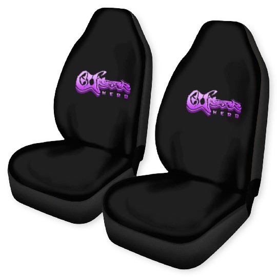 Guitar Hero - Typography Design Car Seat Covers