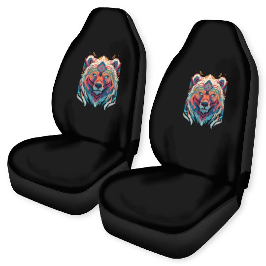 Native American Spirit Wolf Car Seat Covers