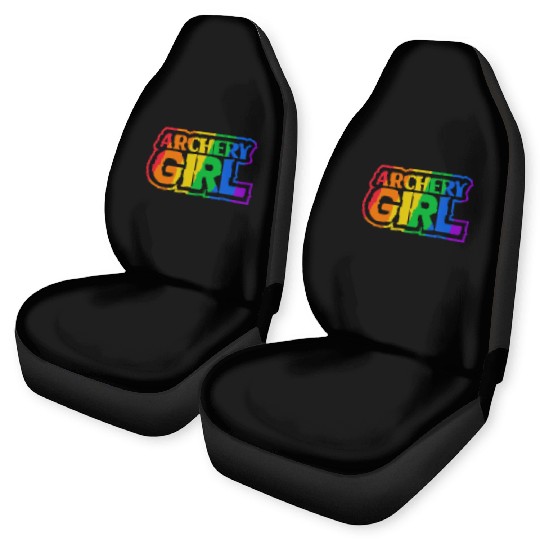 Woman Girl Bow Archery LGBTQ Car Seat Covers