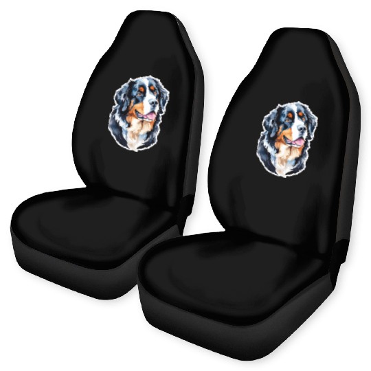 Bernese Mountain Dog Watercolor Car Seat Covers